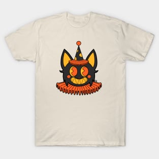 Halloween Clown Cat T-Shirt